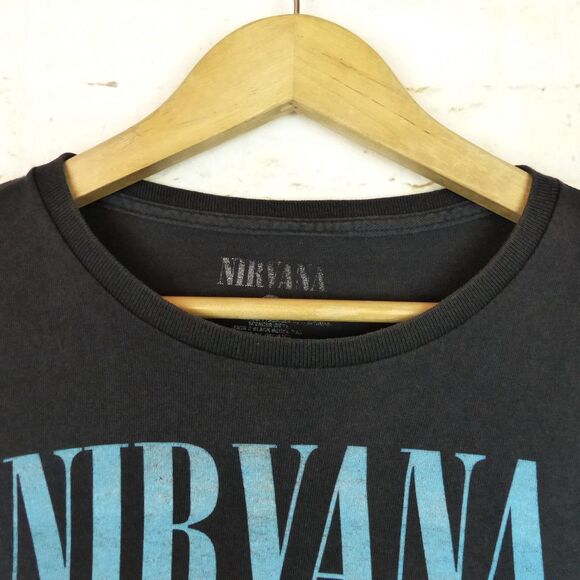 Nirvana T-Shirt In Utero Album Men XL Black Colorful Angel Rock Band Grunge - Picture 5 of 11